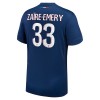 Officiële Voetbalshirt Paris Saint-Germain Zaire Emery 33 Thuis 2024-25 - Heren